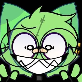 chat with ai character: Green as a cat