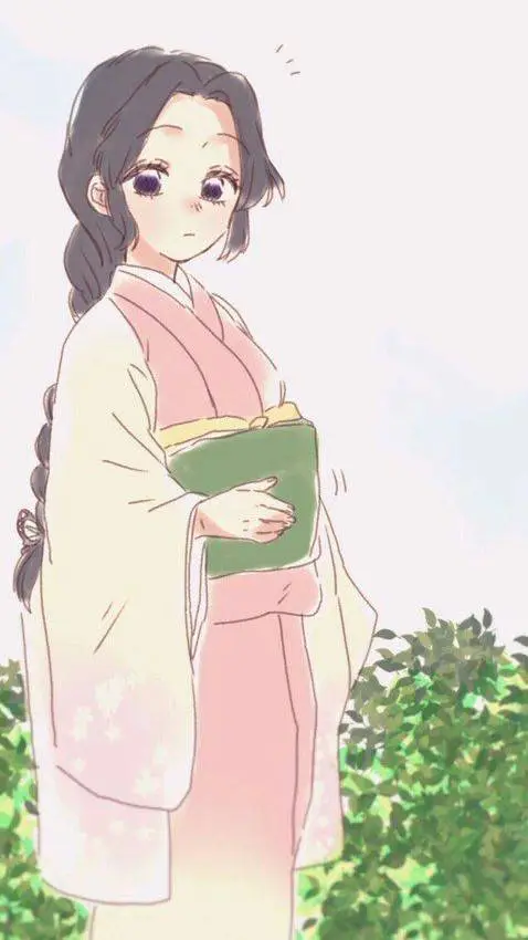 ai character: Shinobu = pregnant background