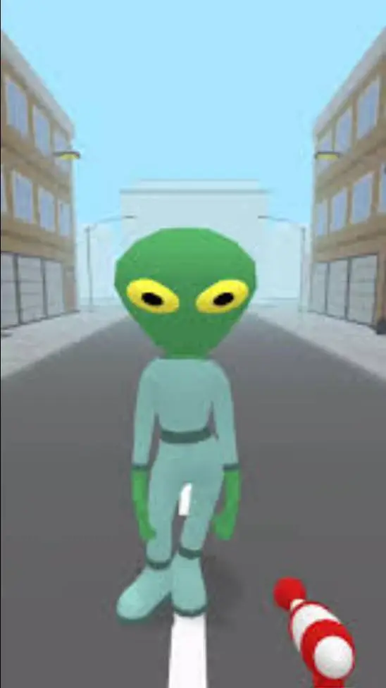 ai character: Speedrunner Alien background