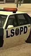 ai character: LSPD Cop Car background