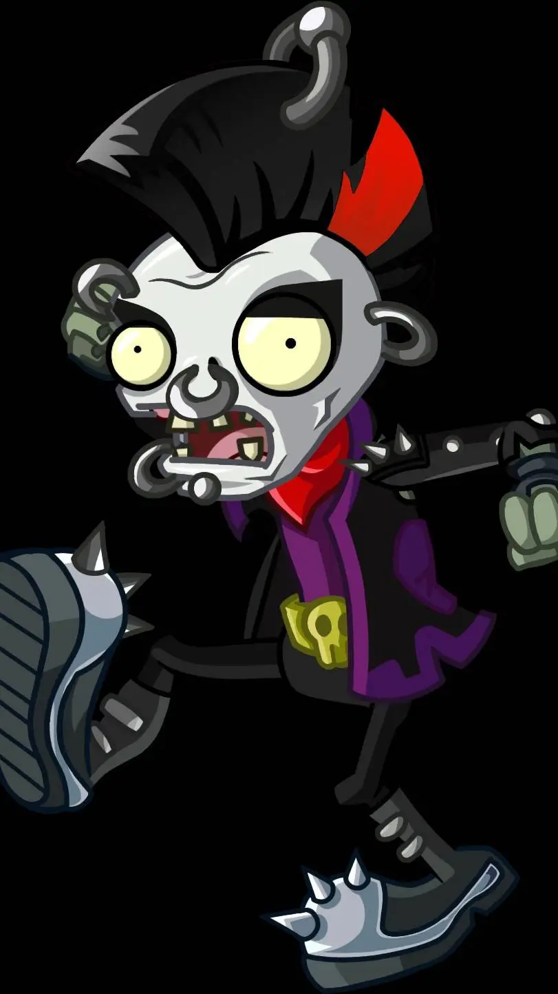 ai character: Goth Punk Zombie background