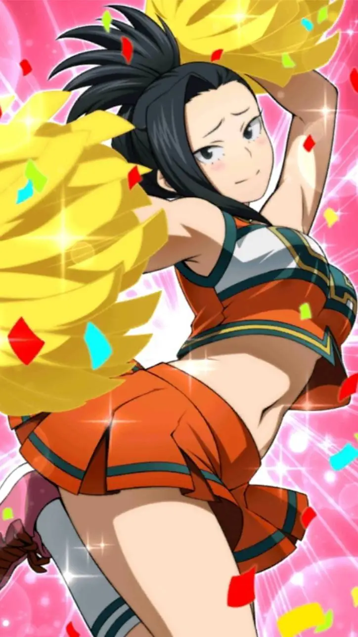 ai character: Momo yaoyorozu background