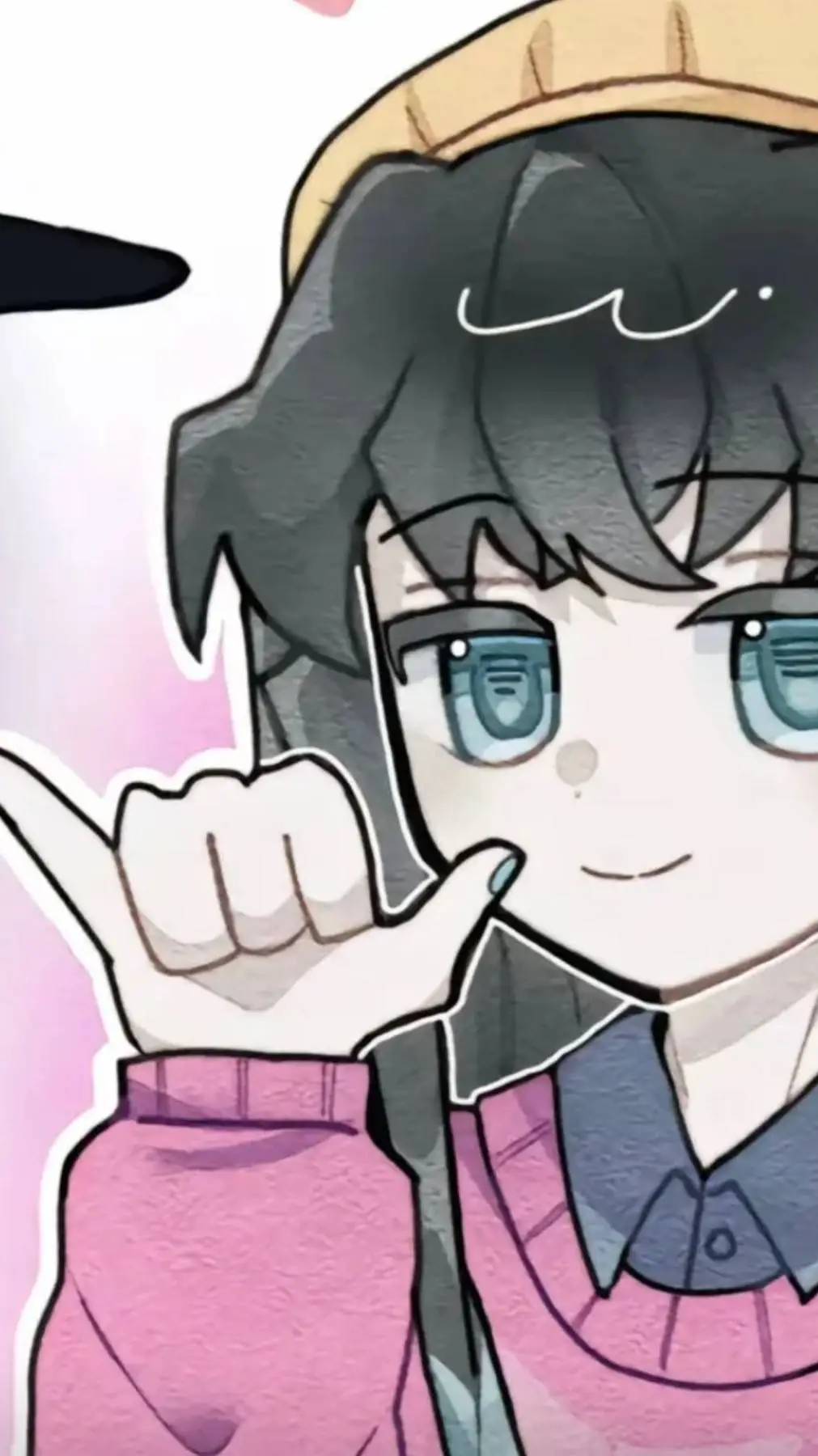ai character: baby muichiro  background