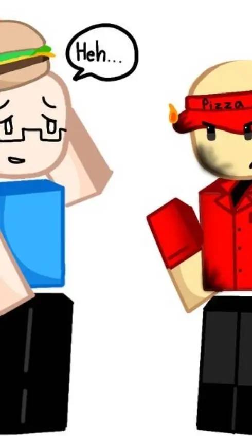 ai character: pizza burger background