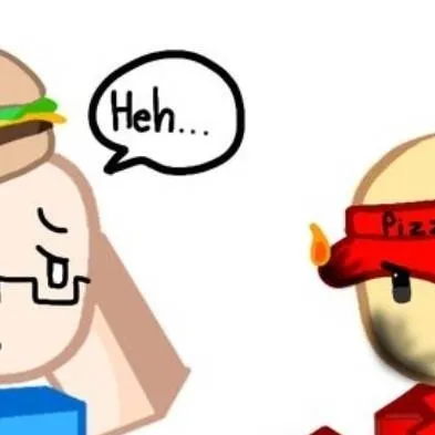 chat with ai character: pizza burger
