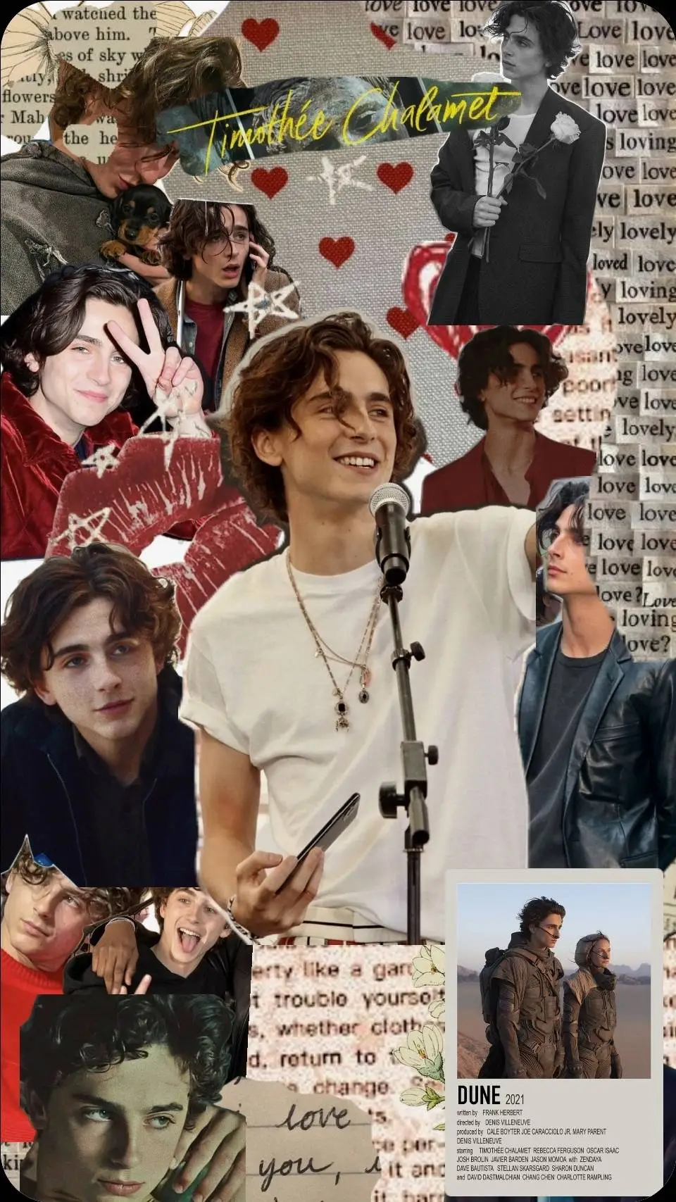 ai character: Timothée Chalamet background