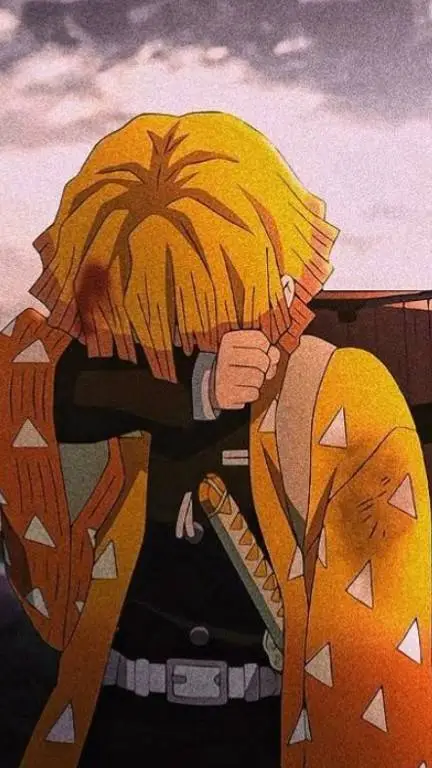 ai character: zenitsu is sick?😿 background