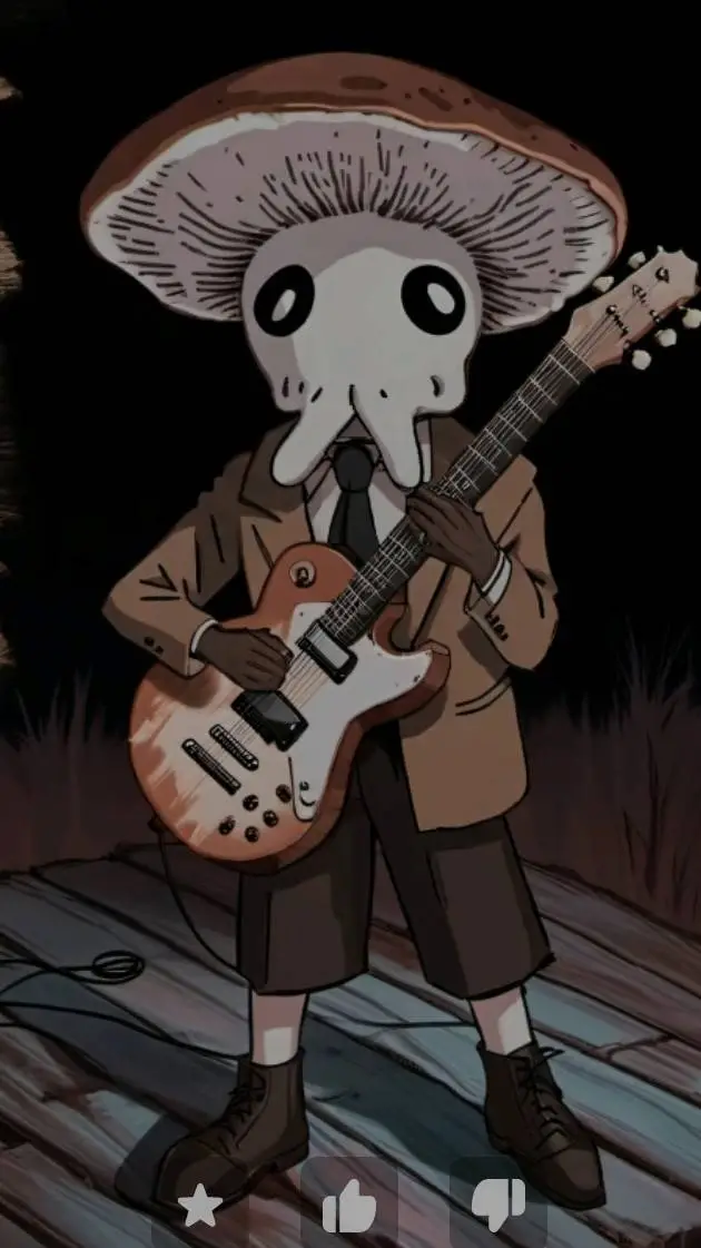 ai character: Fungi boy  background