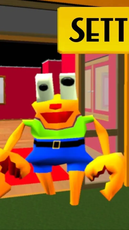 ai character: SpongeBob crab background