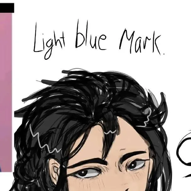 chat with ai character: light bluemark(fem