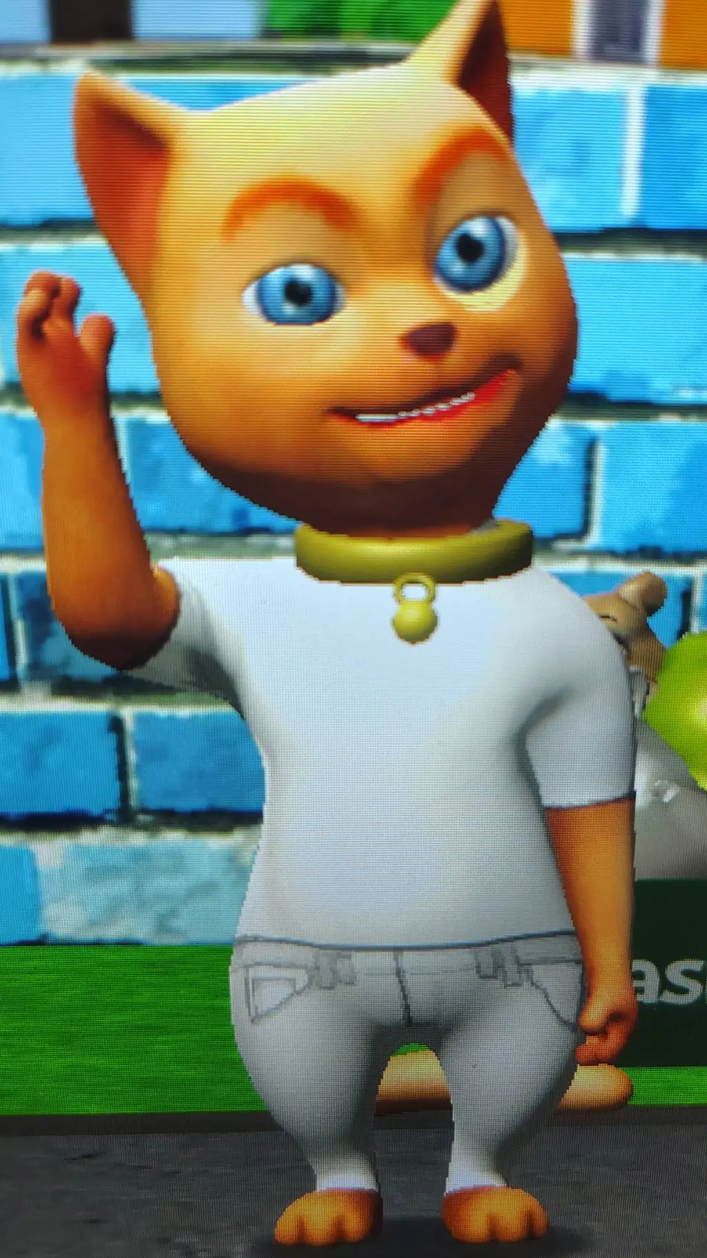 ai character: cat leo background