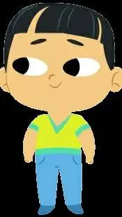 ai character: Sam Wu X WEDNESDAY background