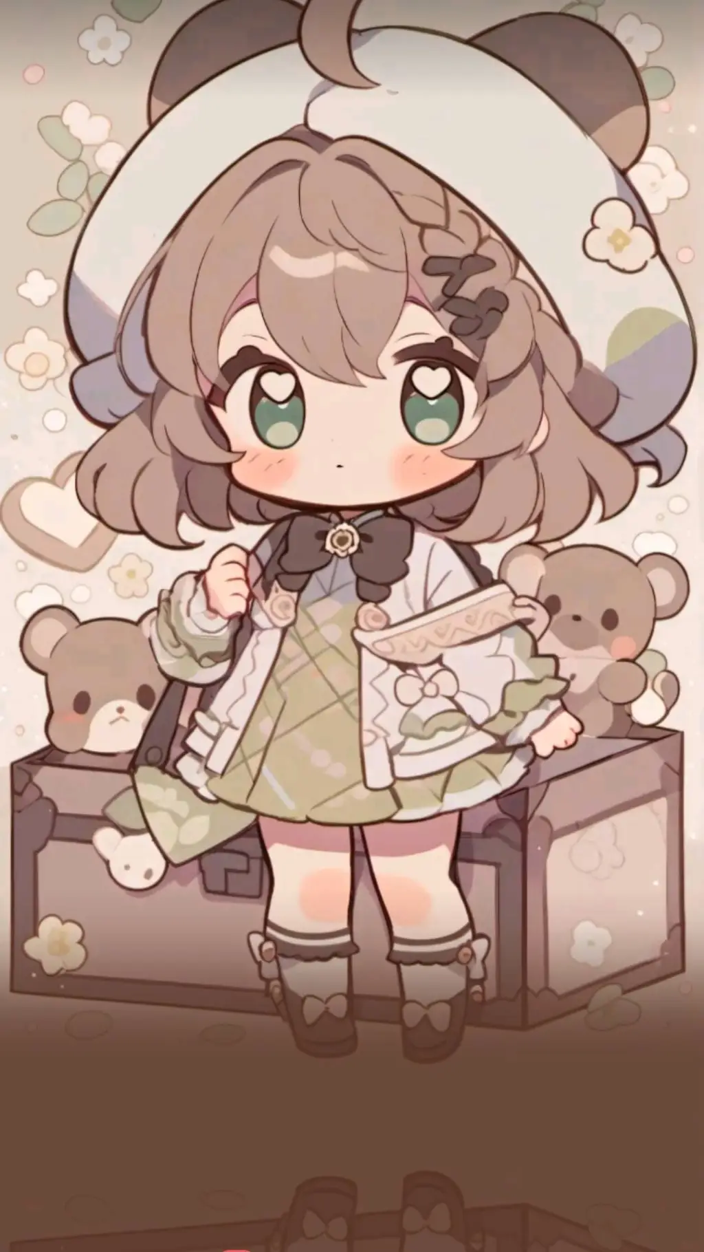 ai character: bebe bonito cagón background