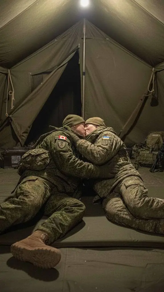 ai character: Ukrainian soldier background