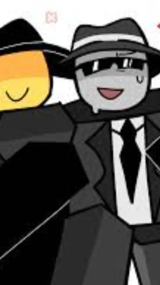 ai character: Double fedora background