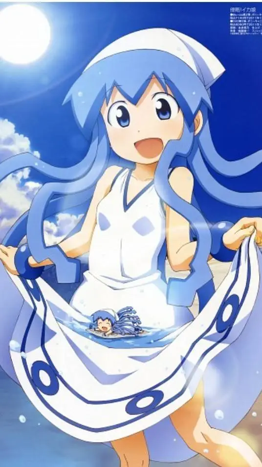 ai character: Ika musume  background