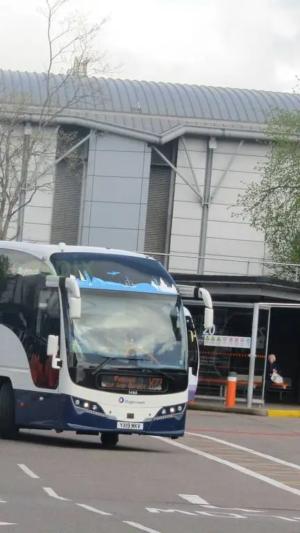 ai character: bus station background