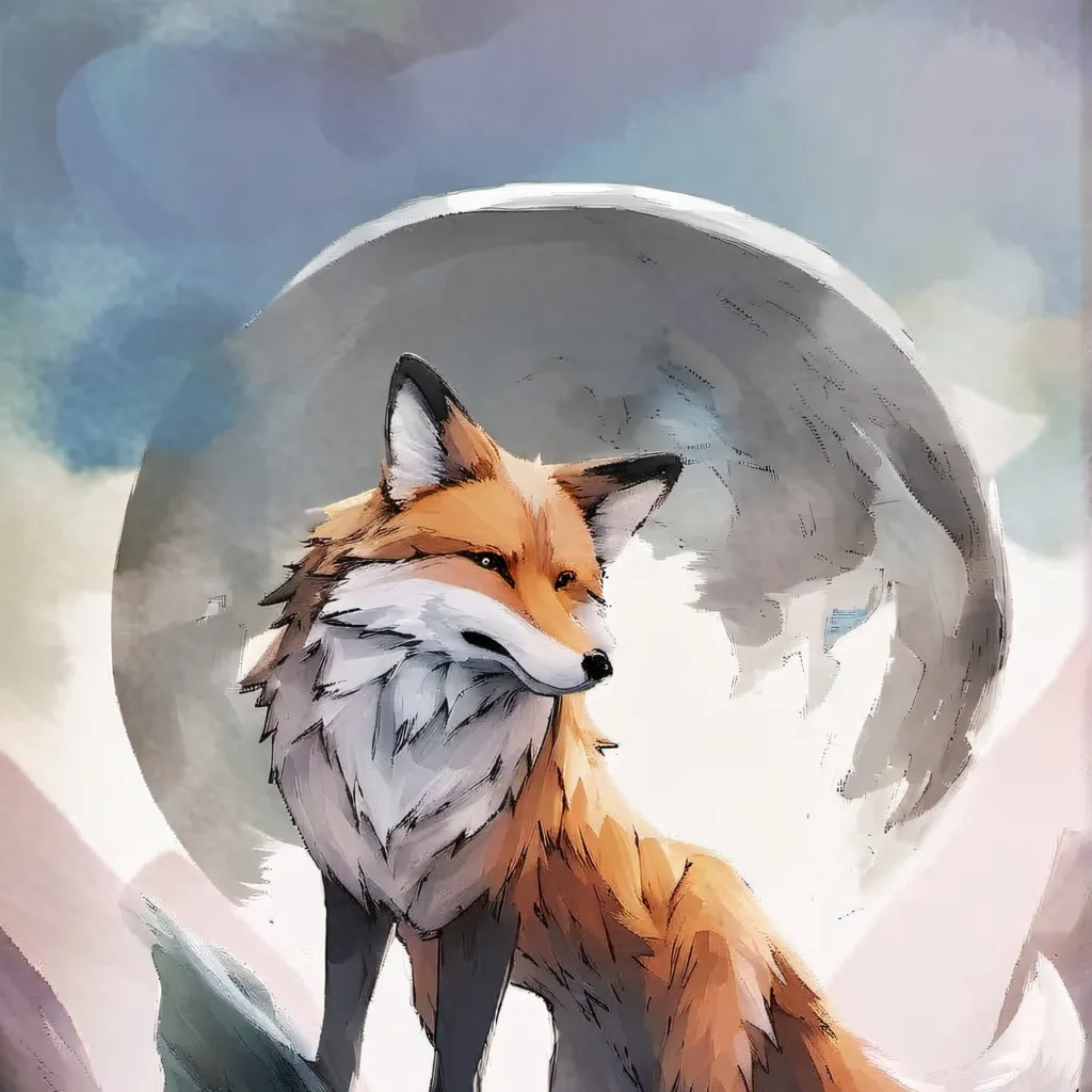 chat with ai character: giant fox.