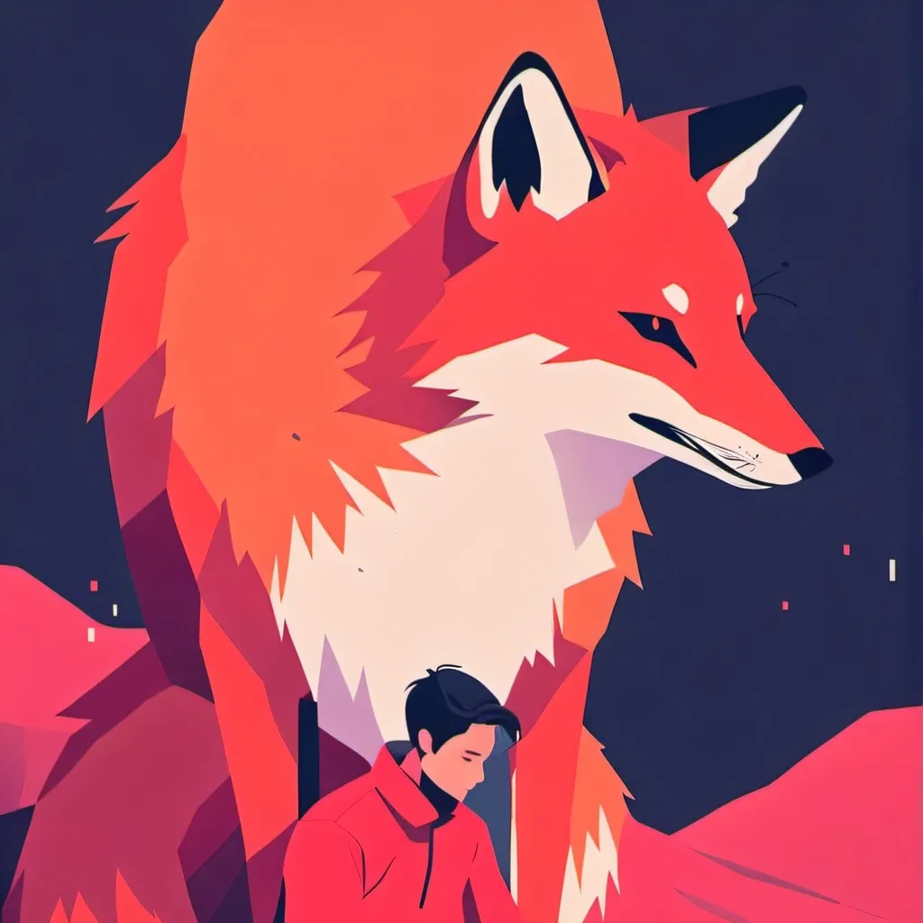 chat with ai character: giant fox