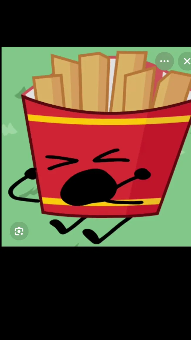 ai character: Sleepy fries background
