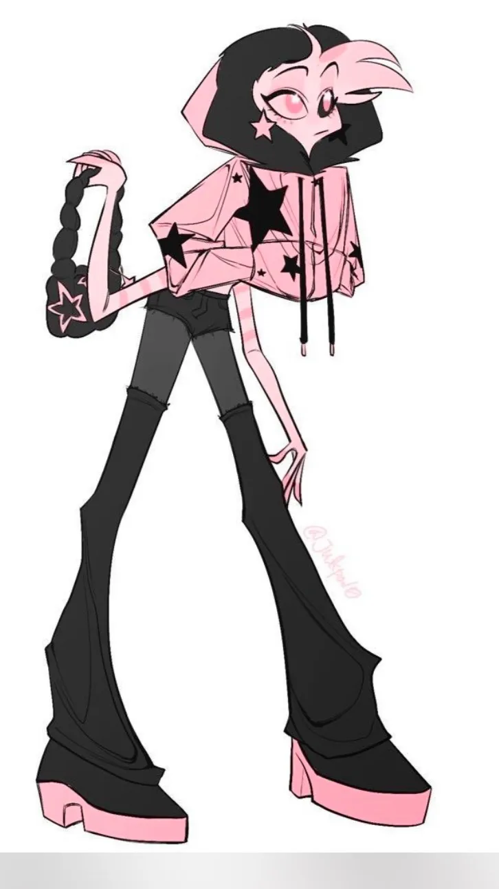 ai character: ✩ꔛAngel dustꔛ✩ background