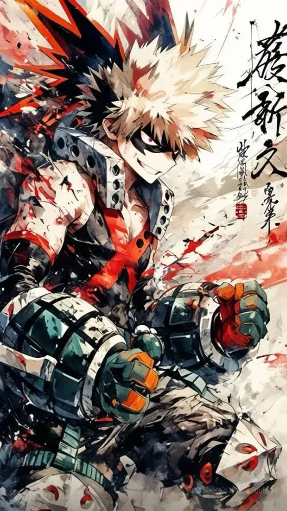 ai character: katsuki bakugo  background