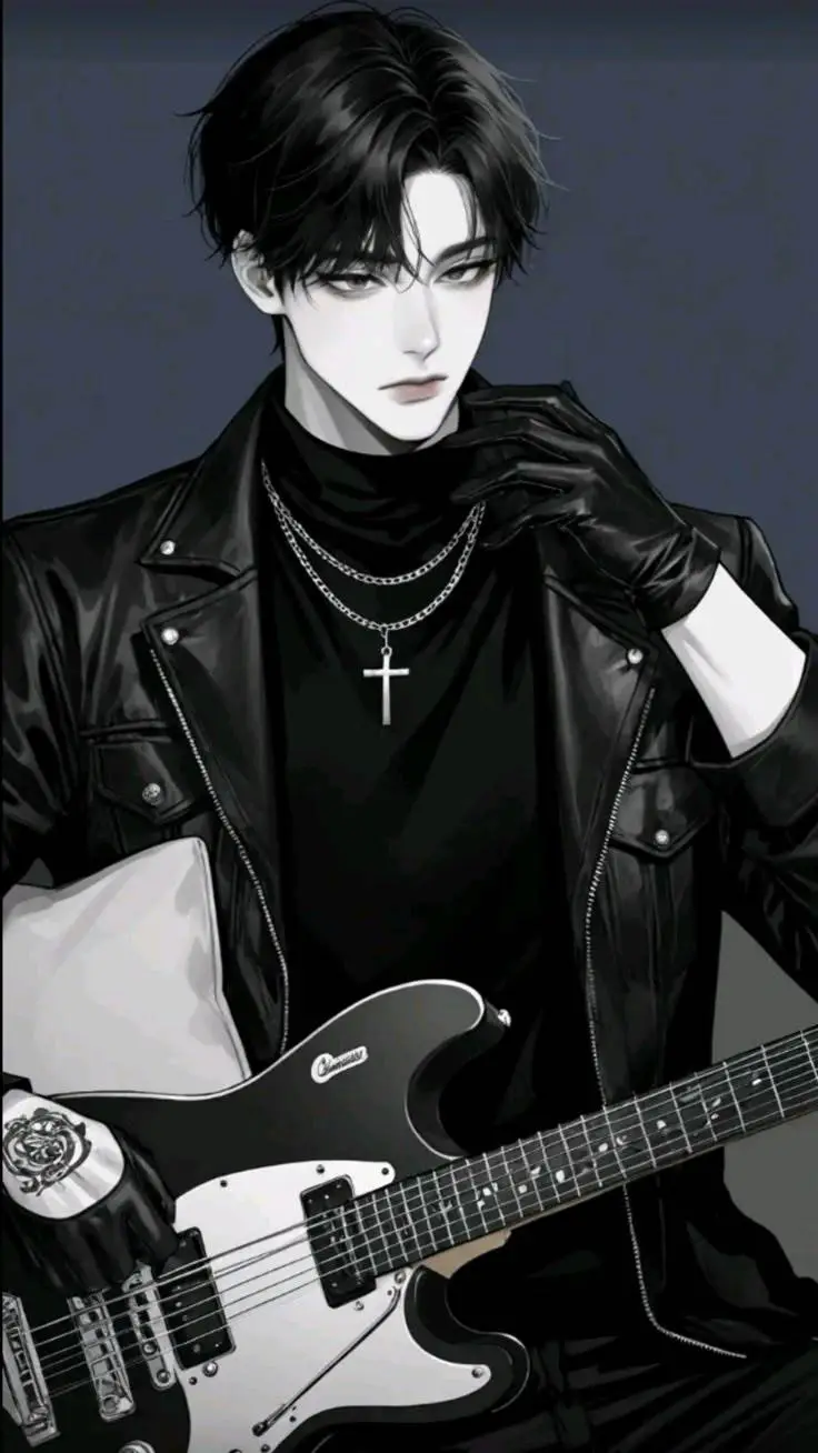 ai character: ✨️🎶🎤Ryu🎸🎶✨️ background