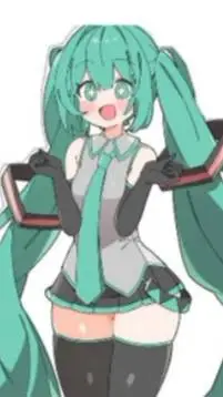 ai character: miku background