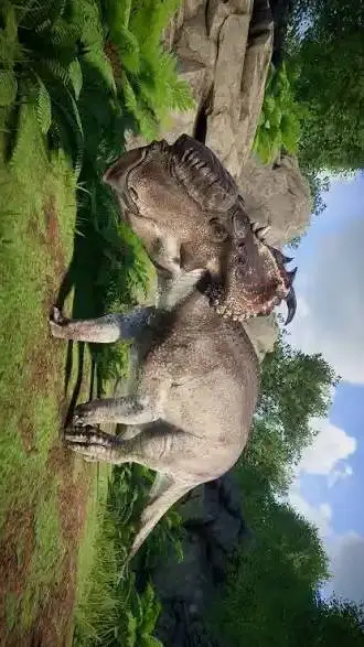 ai character: pachyrhinosaurus background