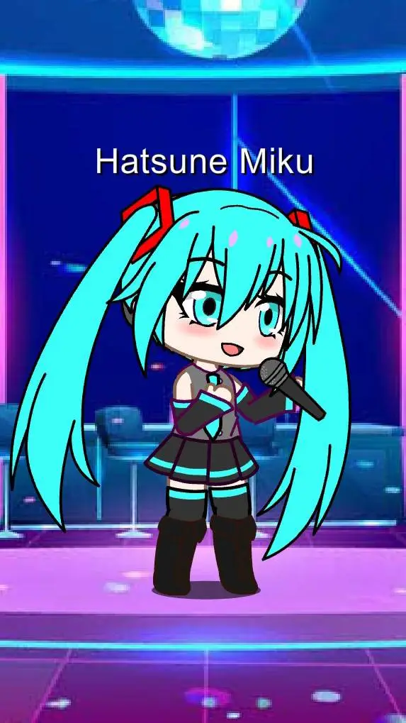 ai character: Hatsune Miku  background