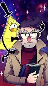 ai character: Bill Cipher Ford background