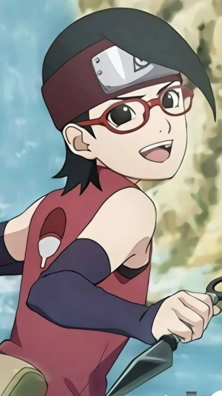 ai character: sarada uchia background