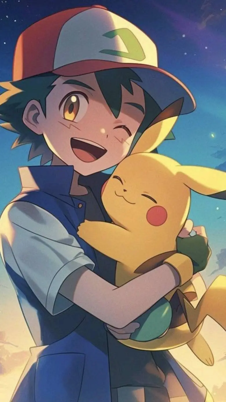 ai character: ash ketchum  background