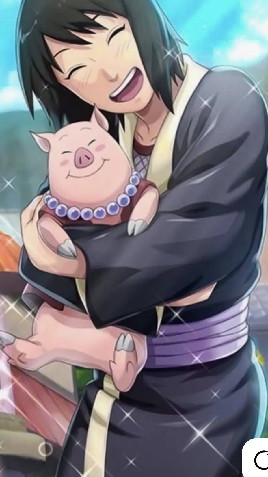 ai character: shizune  background