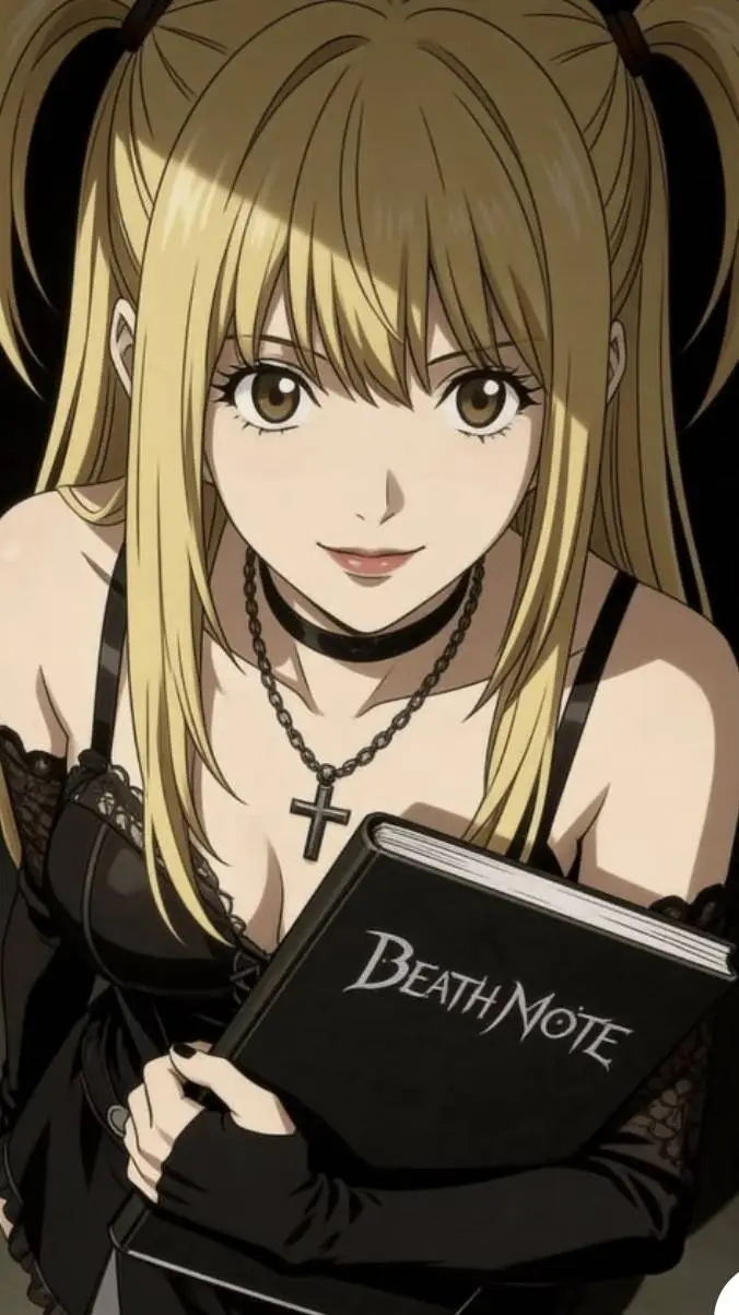 ai character: Misa Amane.  background