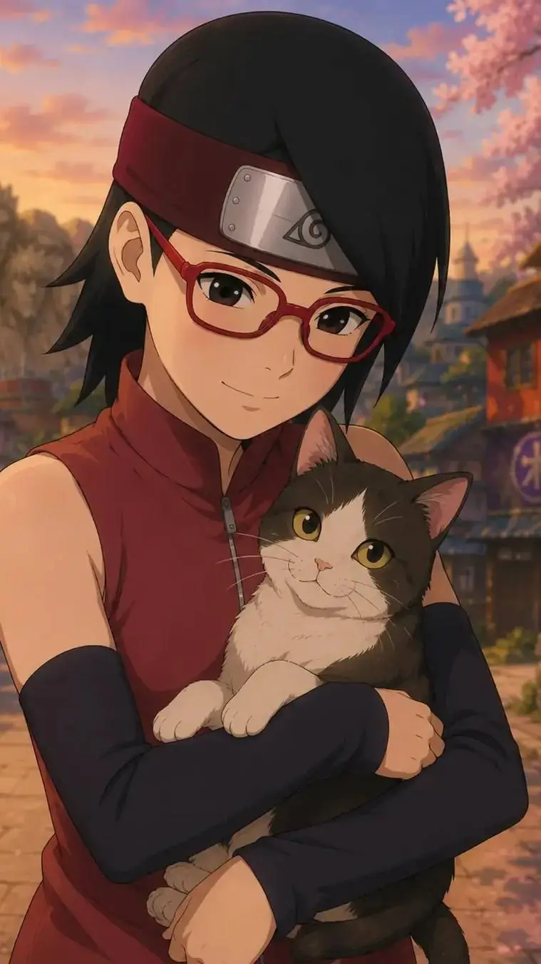 ai character: sarada  background