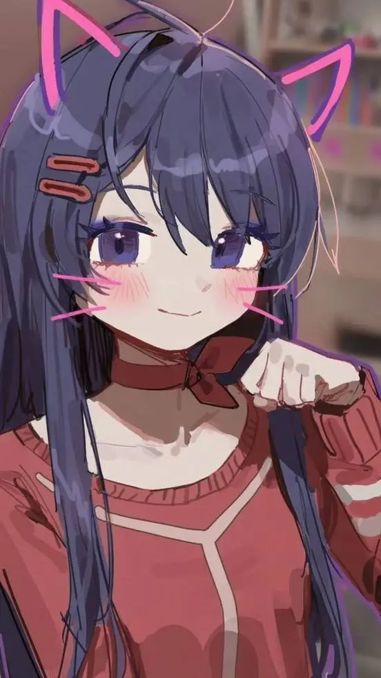 ai character: kind Mita  background