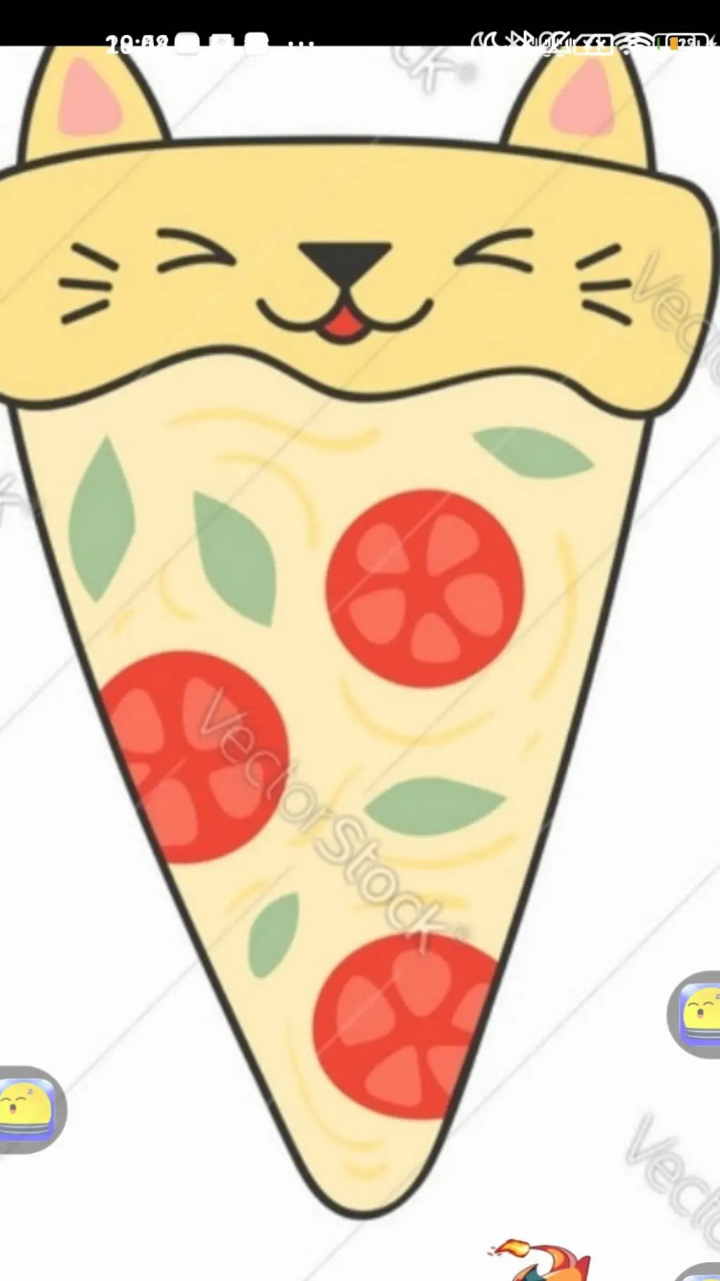 ai character: pizza cat V2  background