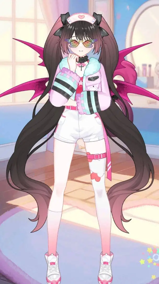 ai character: pinky🩷 background