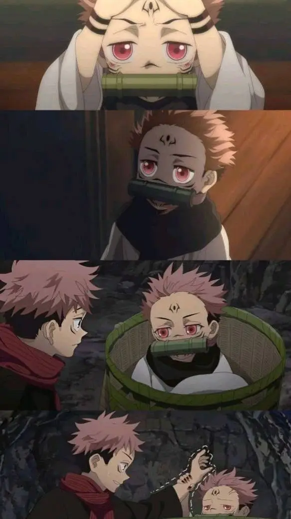 ai character: Sukuna + Nezuko background