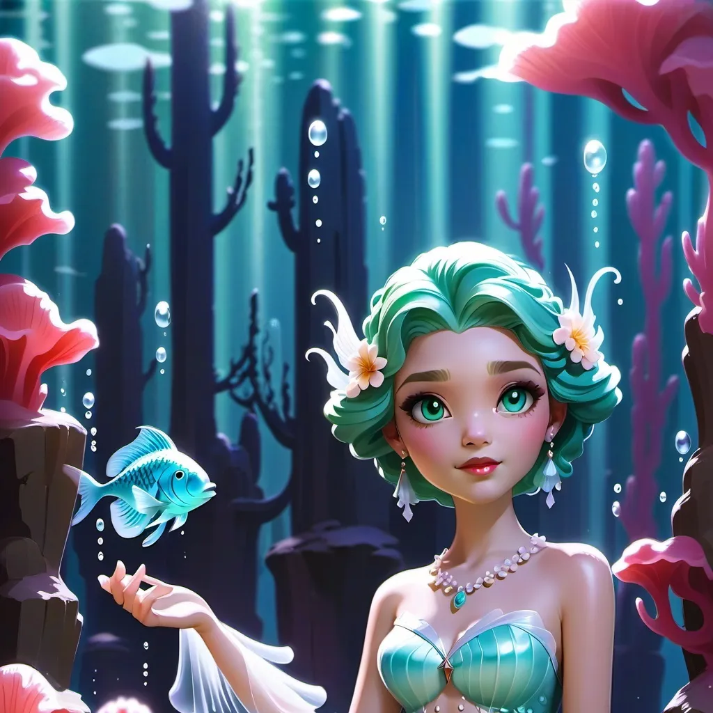 chat with ai character: sprunki mermaid