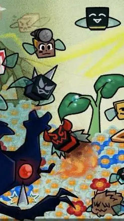 ai character: bee swarm background