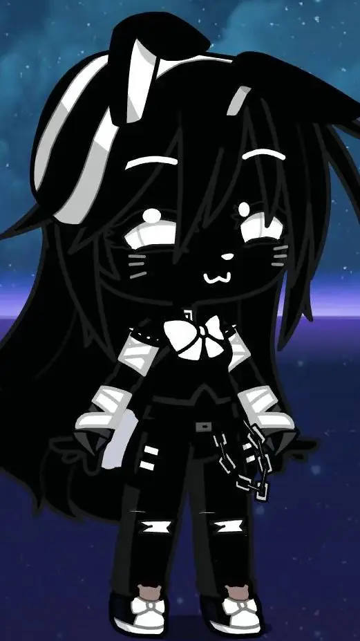 ai character: shadow bonnie fem background