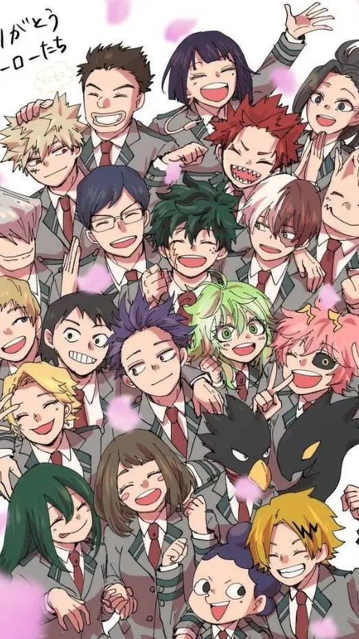 ai character: MHA snow day background