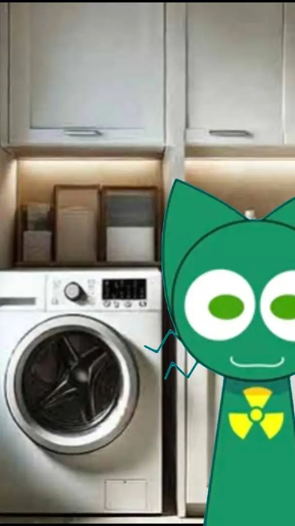 ai character: Washing machine  background