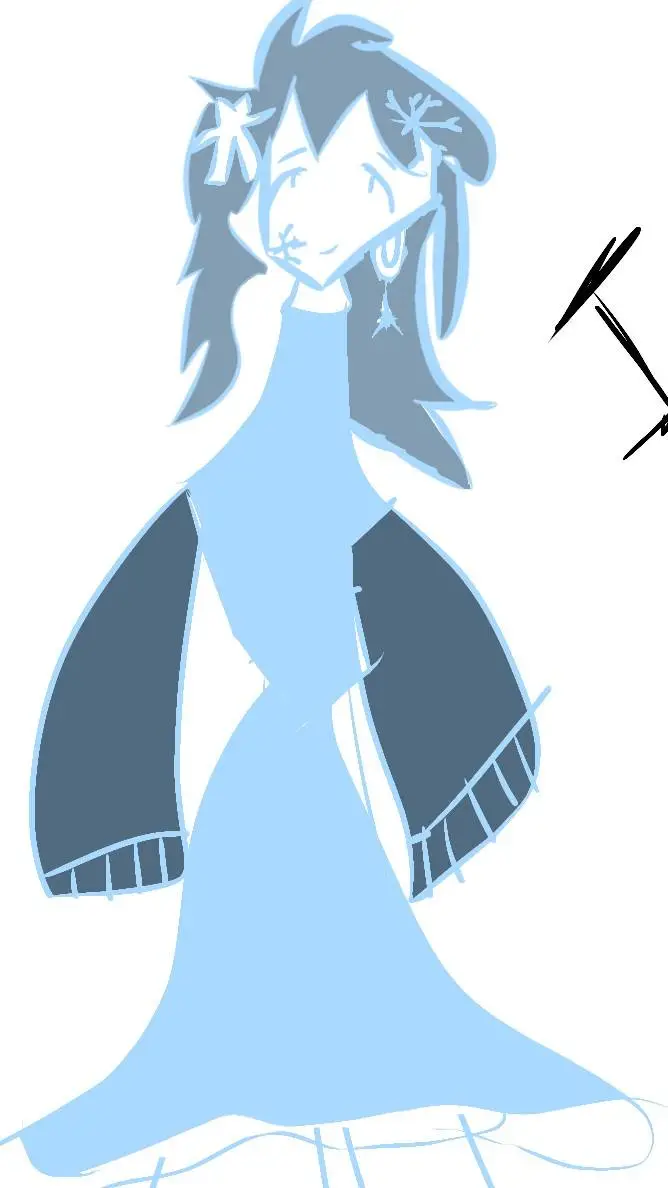 ai character: Ice Element (Icy)  background