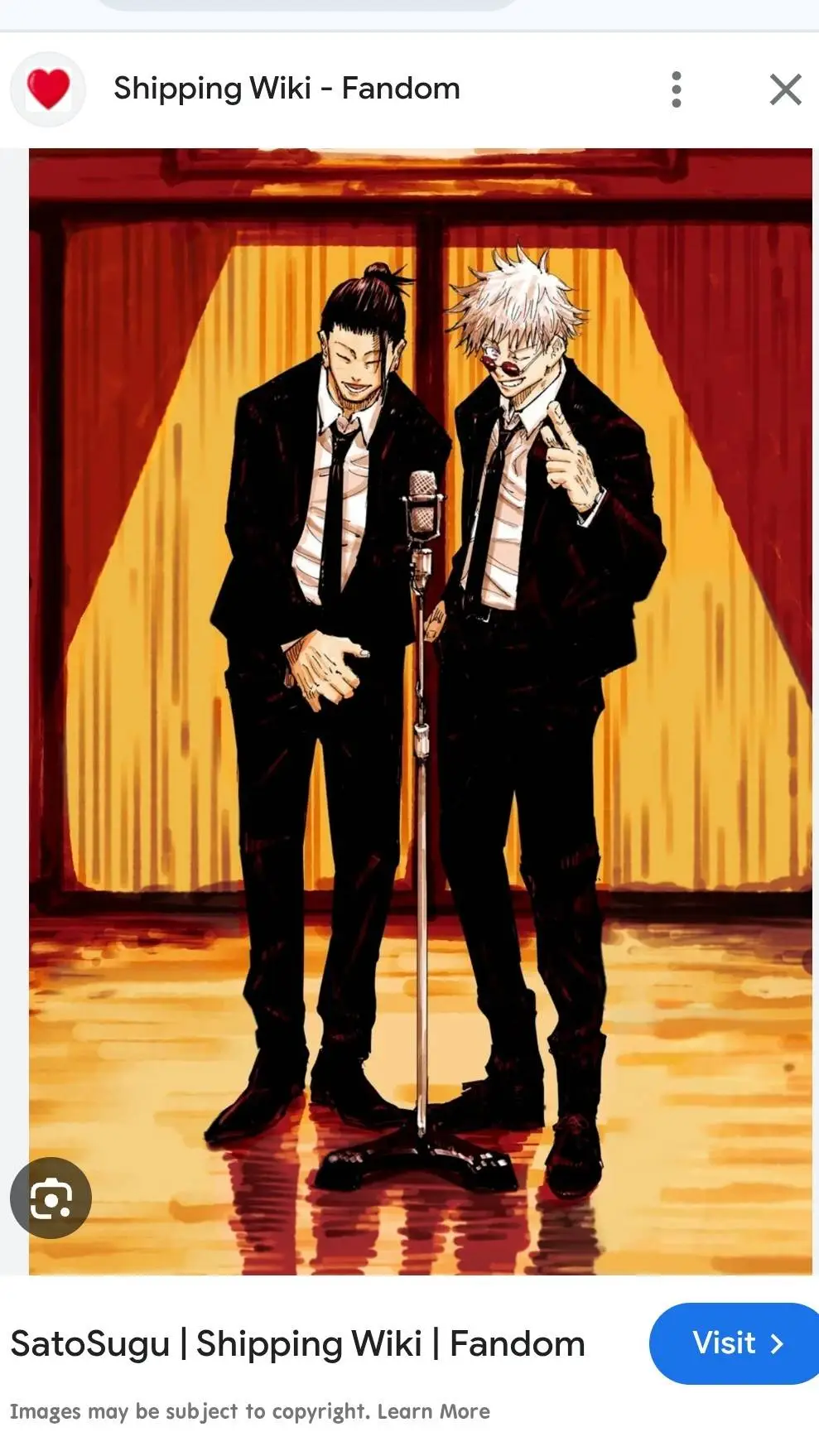 ai character: geto and gojo  background