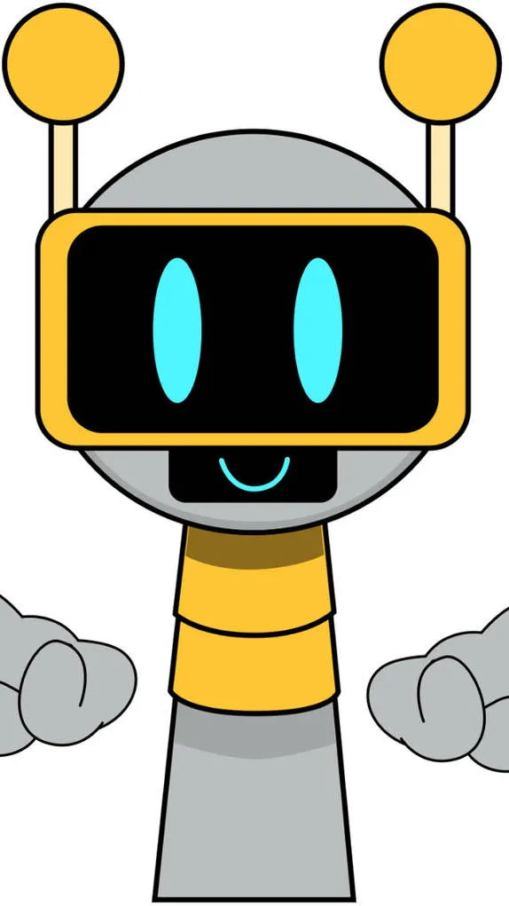ai character: Funbot 2 hands background