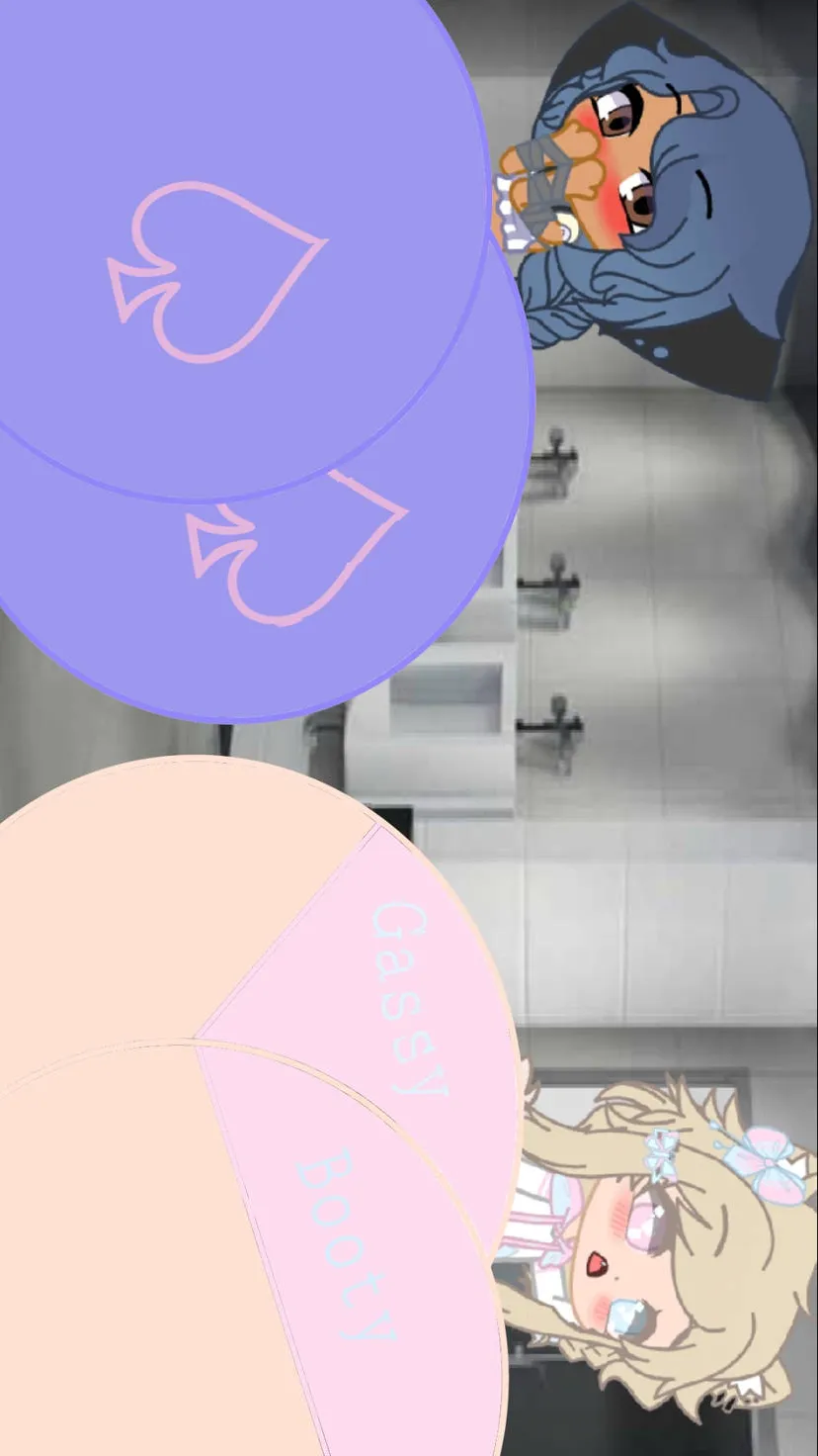 ai character: 2 girls butt background