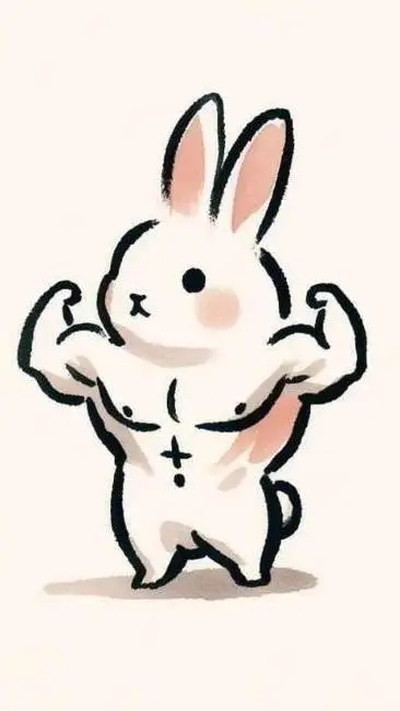 ai character: buff bunny background